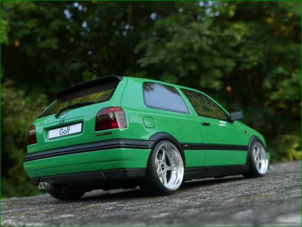 1:18 VW Golf MK3 GTi Color Concept 1995 Salsagrün + OZ Mito Alu inkl. OVP